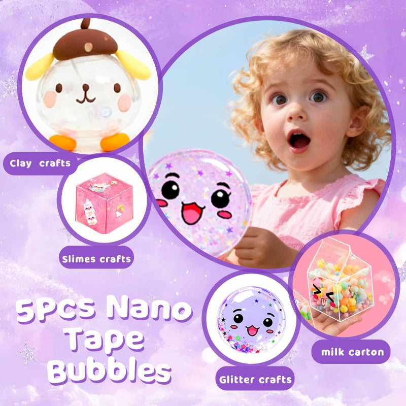 ZiZa Nano Tape Bubble Kit For Kids  Squishy Maker Making Kit  Birthday For 4 5 6 7 8 9 Year Old Girls Girl Grandkids  Kids Toys For Girls 4-6 6-8 8-10 10-12 - Image 5