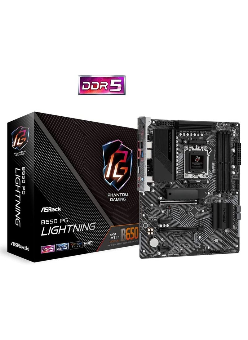 ASRock - ASRock B650 PG Lightning AMD Ryzen 7000 Series Processors Motherboard - Image 1