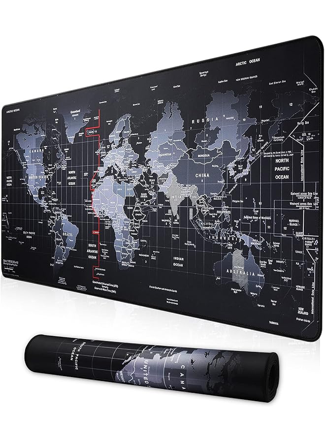 erorex Xxl Professional Large Mouse Pad And Computer Game Mouse Mat 35.4X15.7X0.1In Map 90 * 40 Map - Image 1