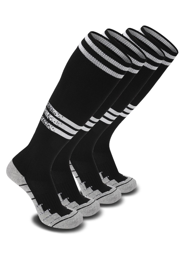 SKY WING Mens Baseball Socks Football Softball Knee High Sock Unisex Athletic Soccer Socks  1/2/3/4 Pairs for Youth Adult  Men and Women - Image 1