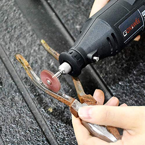 GOXAWEE Radial Bristle Disc, GOXAWEE 66Pcs (1") Detail Abrasive Brush Kit (1/8" Shank Mandrel) for Rotary Tool - Mixed Grit 80# 120# 220# 400# 600# 1000# - Image 5