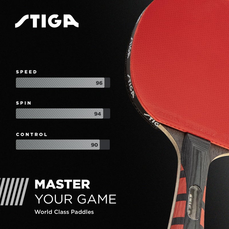 STIGA Evolution Performance Ping Pong Paddle - 6-ply Light Blade - 2mm Tournament-Approved Premium Sponge - Flared Handle for Next-Gen Grip & Control - Performance Table Tennis Racket - Image 5