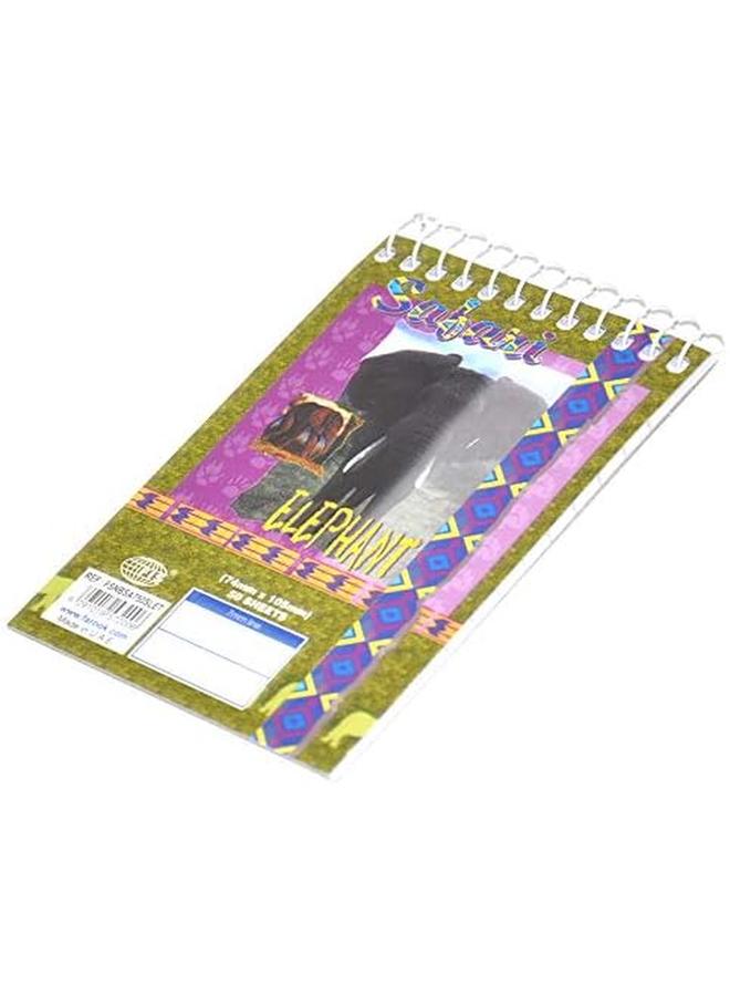 Durable Fis 10 Pcs A7 Soft Cover Spiral Notebook Top Spiral Single Ruled Printed Design Front And Back With Uv 50 Sheets Fsnbsa750Slet - Image 2