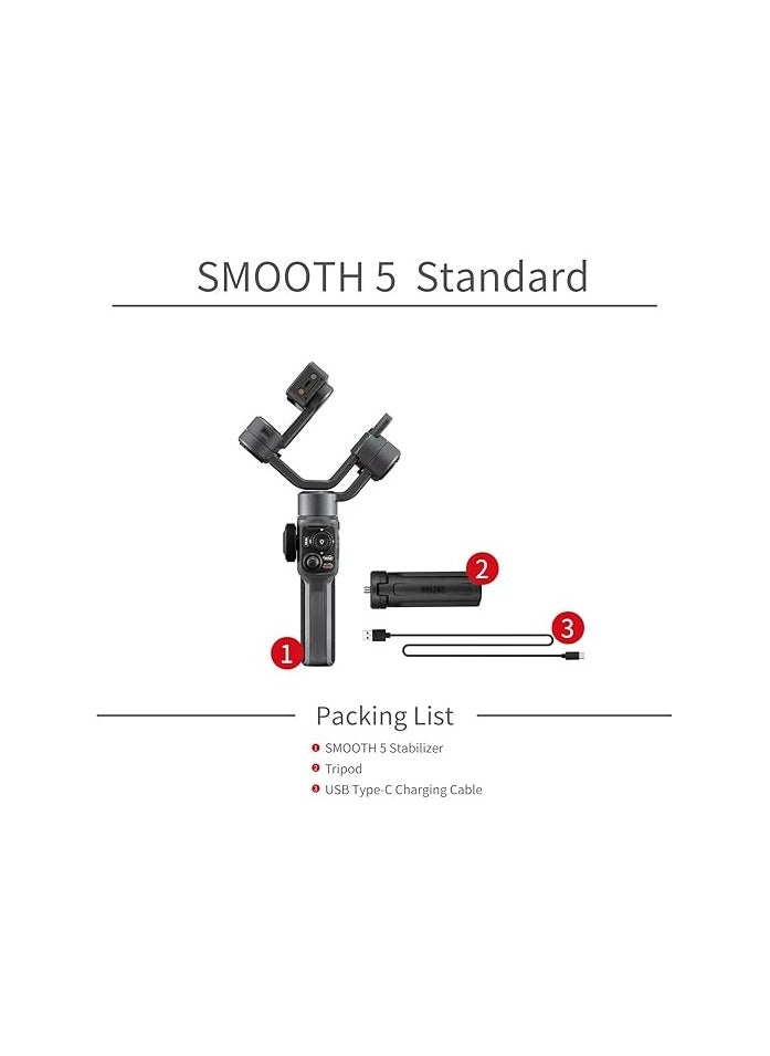 زيون Zhiyun Smooth 5 Gimbal Stabilizer for Smartphone  - Image 2