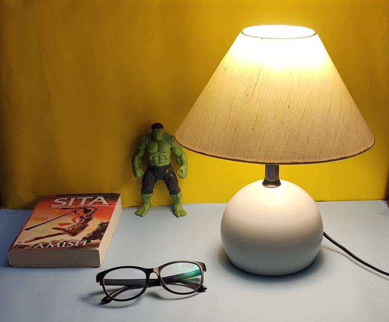RSP Quality bit ® Metal Conical Shade Table Lamp (White) - Image 2