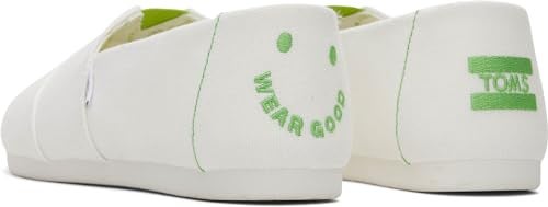 TOMS - Womens Alpargata Espadrille, Color Wht Rec Cot CVS/Wear, Size: 9.5 B(M) US - Image 1