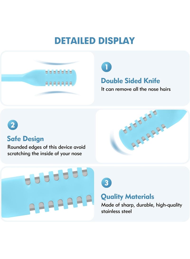 مجموعة أدوات تشذيب شعر الأنف (5 قطع) – أداة تشذيب يدوية دقيقة للعناية الآمنة والنظيفة - Image 5
