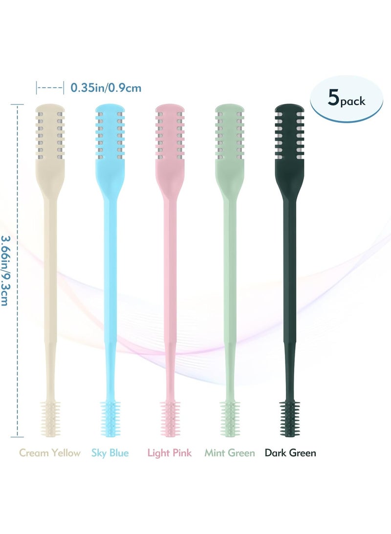 مجموعة أدوات تشذيب شعر الأنف (5 قطع) – أداة تشذيب يدوية دقيقة للعناية الآمنة والنظيفة - Image 2