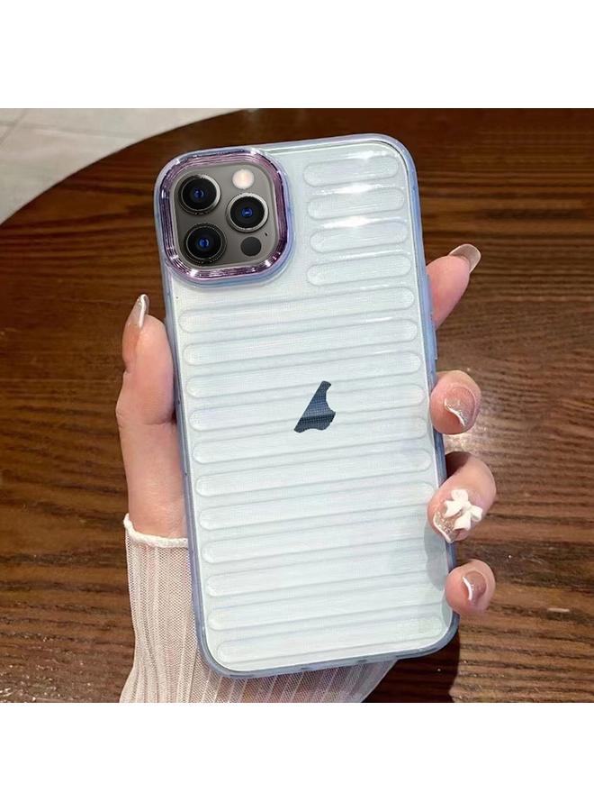 S-TOP Case For iPhone 12 Pro Striped Electroplating TPU Transparent Phone Case - Image 1