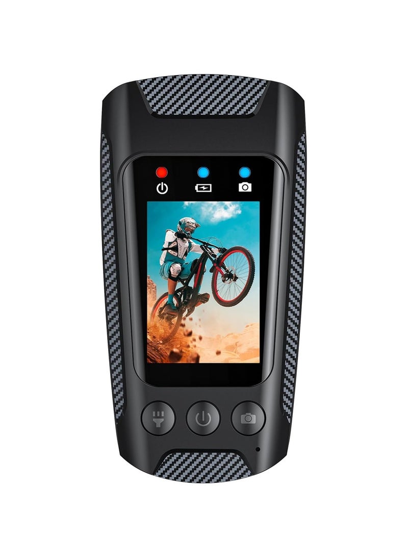 General 4K 60FPS Multifunctional Riding Camera Bike Camera Motorcycle Camera Rainproof 2.0-inch IPS Colour Screen WiFi Connection with LED Flashlight Outdoor Riding Built-in Battery with 64G Memory Card  - Image 1