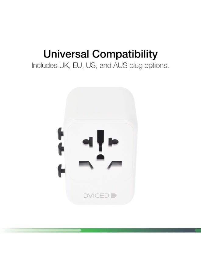 DVICED World travel adapter 28W universal - White - Image 2