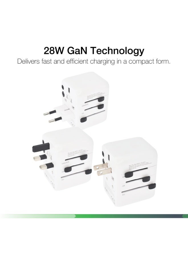 DVICED World travel adapter 28W universal - White - Image 4