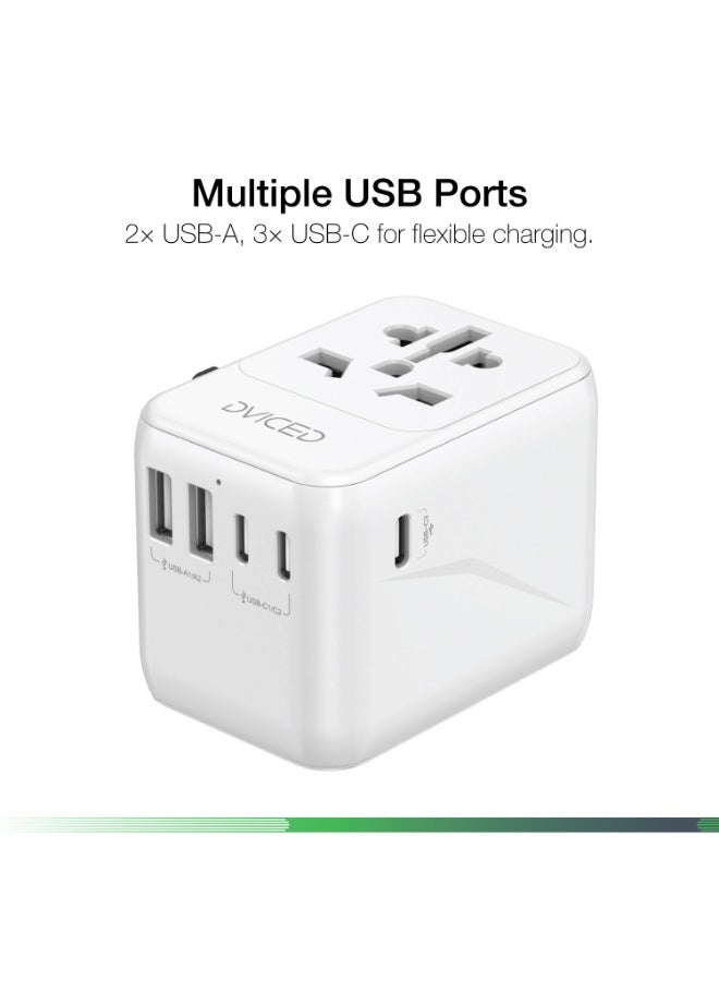 DVICED World travel adapter 28W universal - White - Image 3
