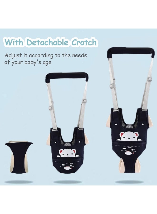 Ocanoiy Baby Walking Harness Handheld Baby Walker Assistant Belt Adjustable Toddler Infant Safety Harnesses Standing Up Walking Learning Helper with Detachable Crotch for 9-24 Month Old  - Image 4