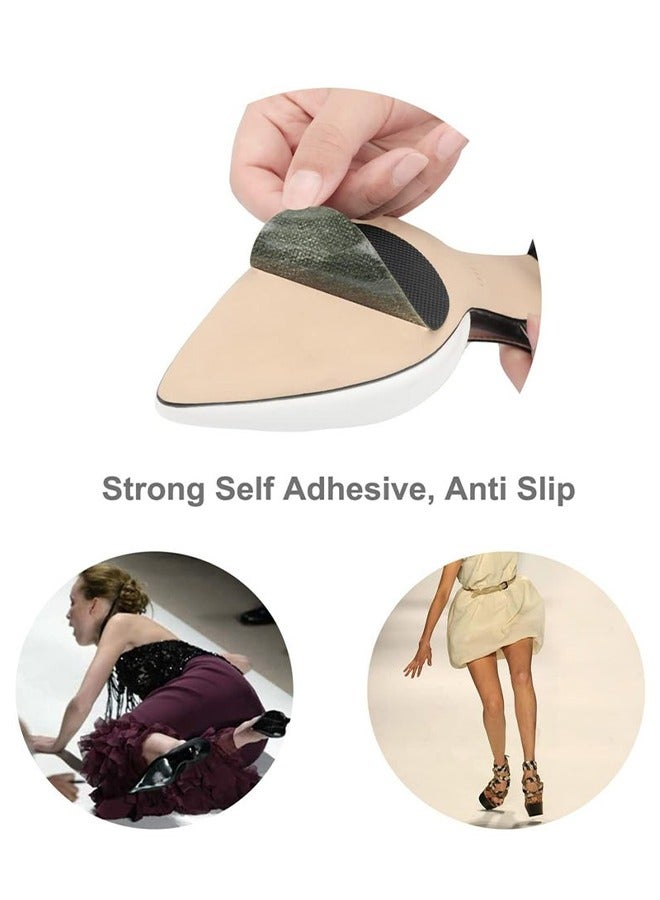 اتش واي 4 أزواج من مقابض الأحذية في الجزء السفلي من الأحذية ، واقي الكعب الوحيد للحذاء ، وسادات أحذية غير قابلة للانزلاق لأسفل الأحذية (أسود ، 16 قطعة) - Image 4