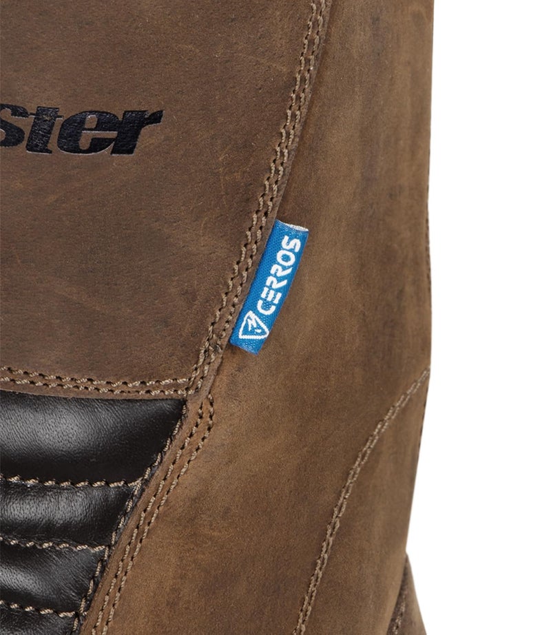 Cramster Motorcycle Touring Boots | Impact Protection | Abrasion Resistance | Orthopedic Insoles| Lightweight - Brown, UK8 - Image 3