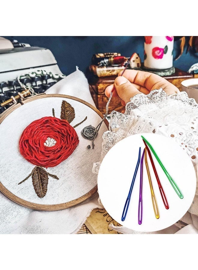 ChicAbode 10Pcs Yarn Needle, Yarn Darning Tapestry Needle, Bent Needles for Crochet, Large Big Eye Weaving Needle, Tapestry Needle, Bent Needles, Bent Tapestry Needles, Wool Blunt Needles Needle - Image 3