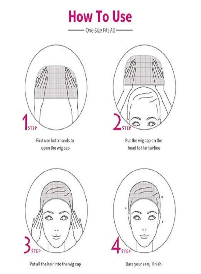 BISMAADH Free Size Elastic Stocking Cap London Singh Net for Mens & Boys White, Pack of 5 - Image 2