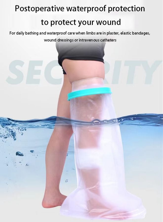 Coconut Adult leg waterproof wound protective cover, waterproof + breathable + comfortable, suitable for fracture, postoperative and other scenes - Image 5