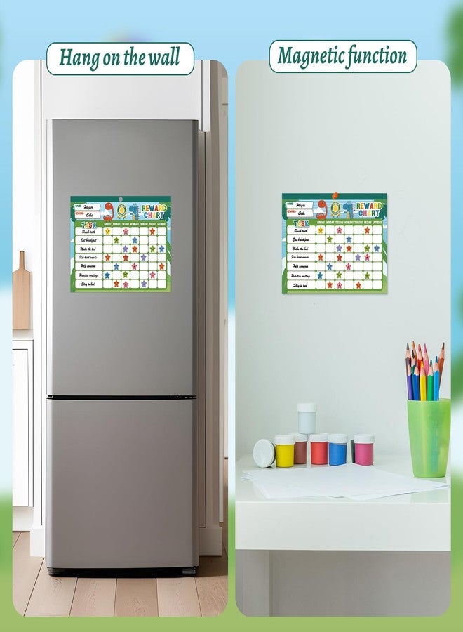 Thboxes 32 Reward Chart System for Kids, Reward Chart with 2112 Star Stickers, 48 Themed Stickers to Positive Habits, 11.8 x 8.3 in Magnetic Reward Chore Chart to Encourage Responsibility - Image 4
