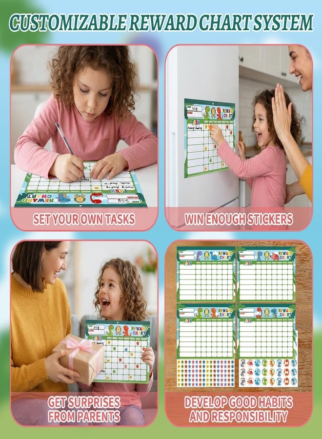Thboxes 32 Reward Chart System for Kids, Reward Chart with 2112 Star Stickers, 48 Themed Stickers to Positive Habits, 11.8 x 8.3 in Magnetic Reward Chore Chart to Encourage Responsibility - Image 5