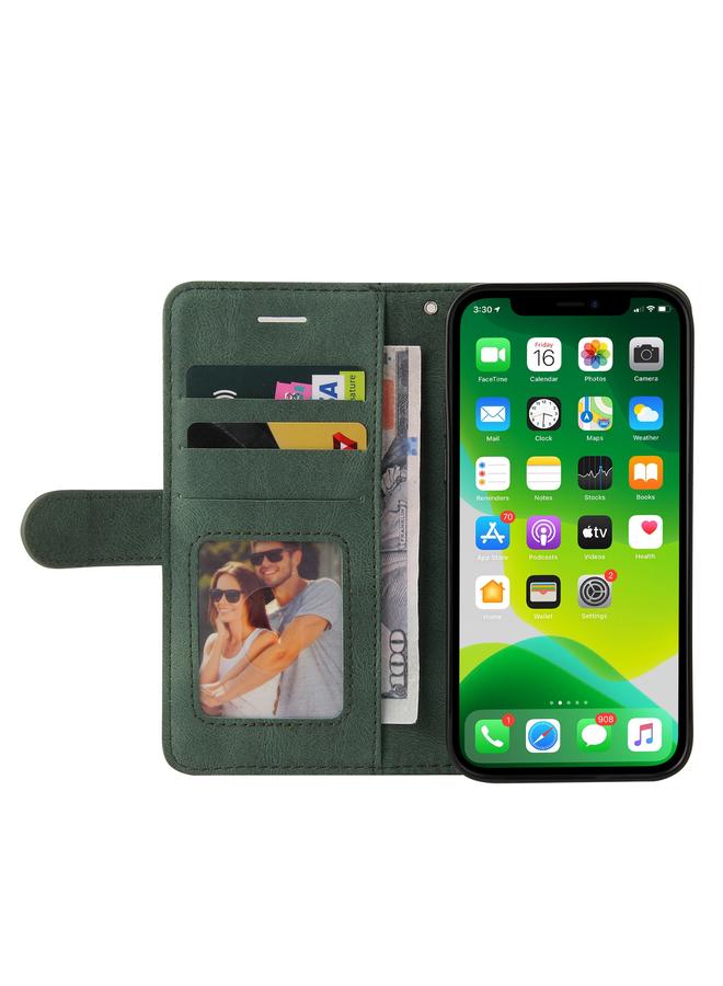 Zaboon Case For iPhone 13 Dual-color Splicing Horizontal Flip PU Leather Case with Holder & Card Slots & Wallet - Image 4