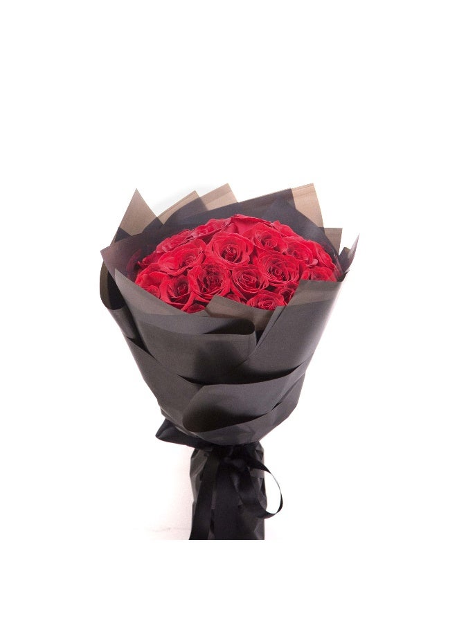 Carmel Flowers Red In Black Beauty