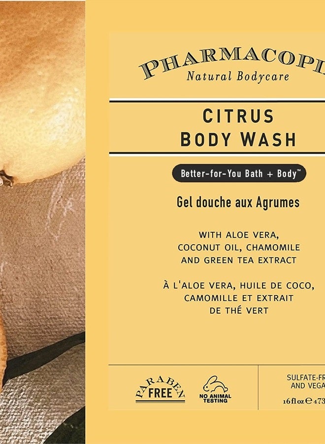 Pharmacopia Citrus Body Wash – Moisturizing Shower Gel with Natural & Organic Ingredients – Vegan Bodywash for Men & Women, 16 oz - Image 4