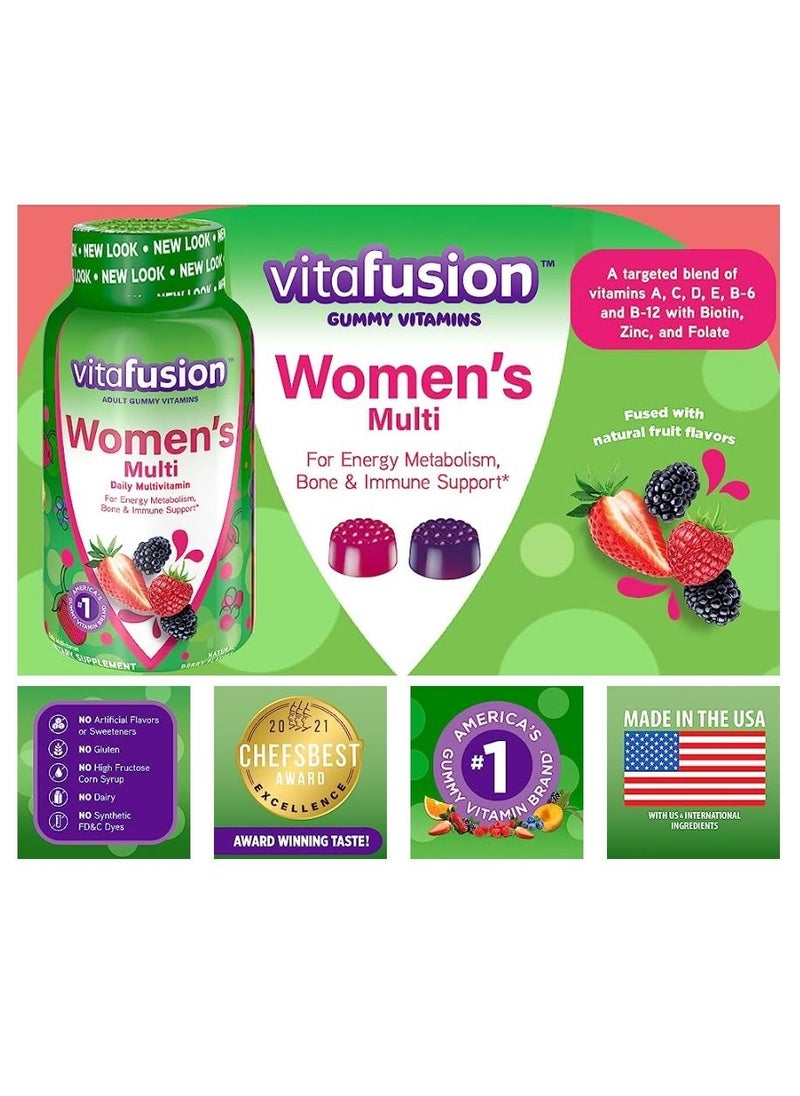 Vitafusion - Women's Multivitamin Natural Berry Flavored - 150 Gummies - Image 1
