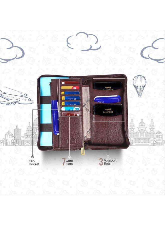  هاموندز فلاي كاتشر حافظة جواز سفر من الجلد الطبيعي من HAMMONDS FLYCATCHER، حامل جواز سفر للرجال والنساء - منظم مستندات إكسسوارات السفر، محفظة جواز سفر محمية بتقنية RFID مع فتحات بطاقات للرحلات - بني تمساح - Image 5