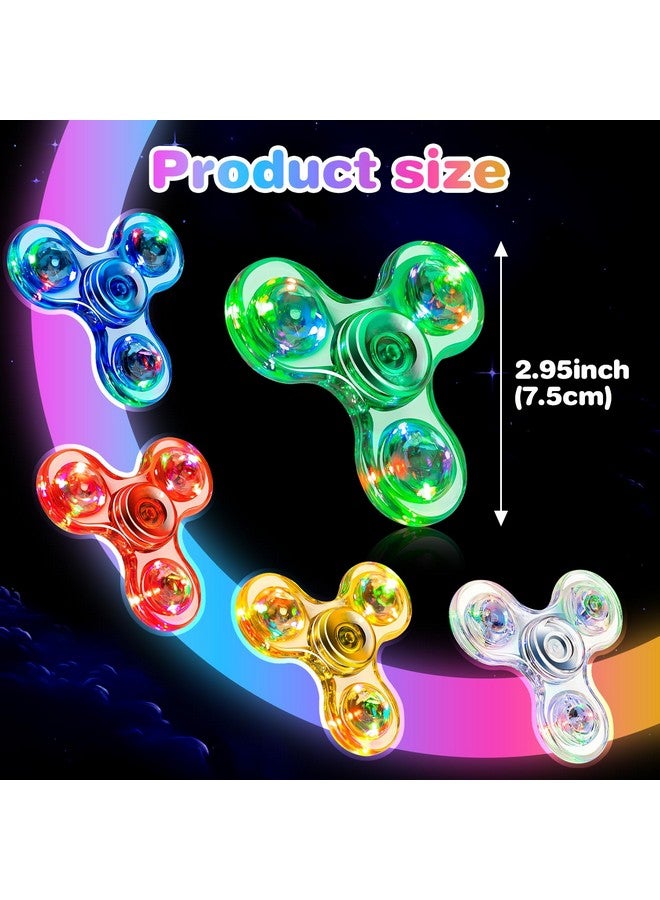 فيغرول مجموعة من 5 ألعاب فيدجيت سبينر من فيجرول | ألعاب فيدجيت سبينر بإضاءة LED للأطفال | هدايا الحفلات | هدايا للفصول الدراسية - Image 4