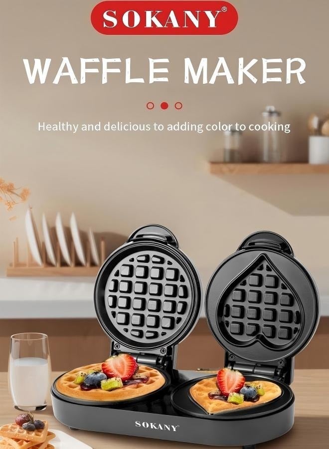 سوكانيا 850 طاحونة من الوافل، وآلة شطيرة صغيرة ذات قلب دائري متعددة الأغراض، وآلة تحميص القابس: المعايير البريطانية - Image 1