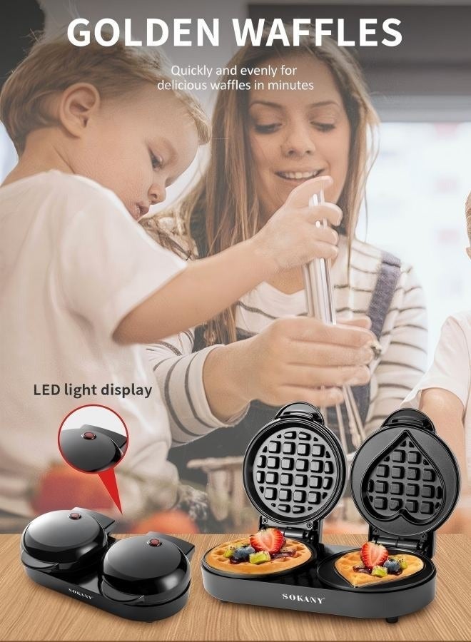 سوكانيا 850 طاحونة من الوافل، وآلة شطيرة صغيرة ذات قلب دائري متعددة الأغراض، وآلة تحميص القابس: المعايير البريطانية - Image 2