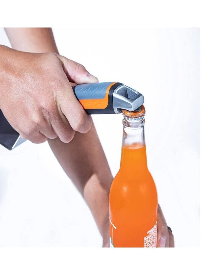 بلاك ستون ملعقة شواء بلاكستون 5195 بريميوم سيجنتشر سيريز، مصنوعة من الفولاذ المقاوم للصدأ عالي التحمل، بمقبض مطاطي مريح مانع للانزلاق، مقاومة للحرارة، سهلة التنظيف، مع فتاحة زجاجات مدمجة. - Image 3