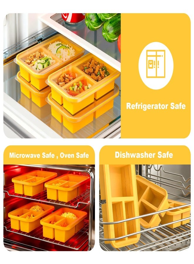 Bongpuda Silicone Freezer Molds, Silicone Freezer Trays With Lid,Soup Freezer Containers,Reusable Freezer Storage Containers,for Freezing and Storing Broths,Sauces and Leftovers - Image 5