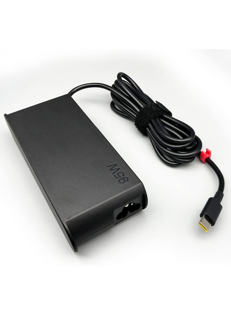 Terabyte 95W 20V 4.75A USB Type-C Plug Laptop Notebook Power Adapter For Lenovo, Plug:UK Plug - Image 2