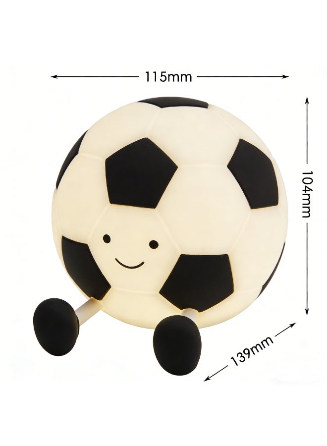 Football Night Light,Rechargeable Small Lamp Dimmable with Soft Touch,Football Nightlight Accessories Stuff Game Decor, Valentines Soccer Sport Lover Gifts for Girls 8-12 Kids Teens Boys - Image 3