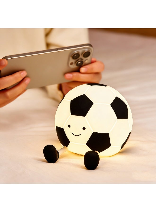 Football Night Light,Rechargeable Small Lamp Dimmable with Soft Touch,Football Nightlight Accessories Stuff Game Decor, Valentines Soccer Sport Lover Gifts for Girls 8-12 Kids Teens Boys - Image 5
