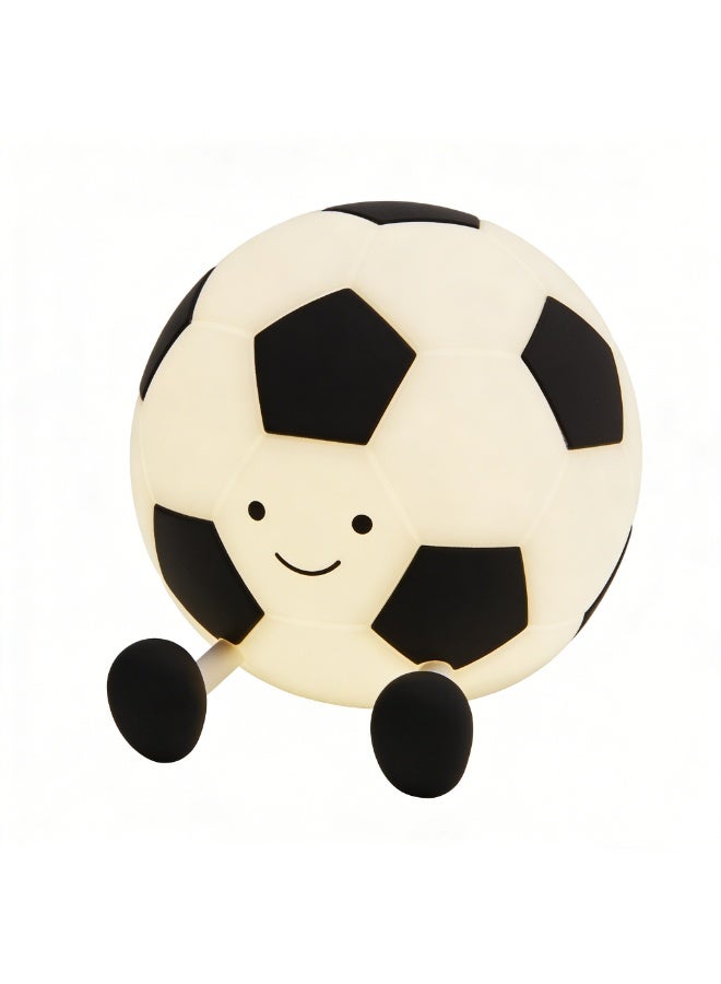 Football Night Light,Rechargeable Small Lamp Dimmable with Soft Touch,Football Nightlight Accessories Stuff Game Decor, Valentines Soccer Sport Lover Gifts for Girls 8-12 Kids Teens Boys - Image 1