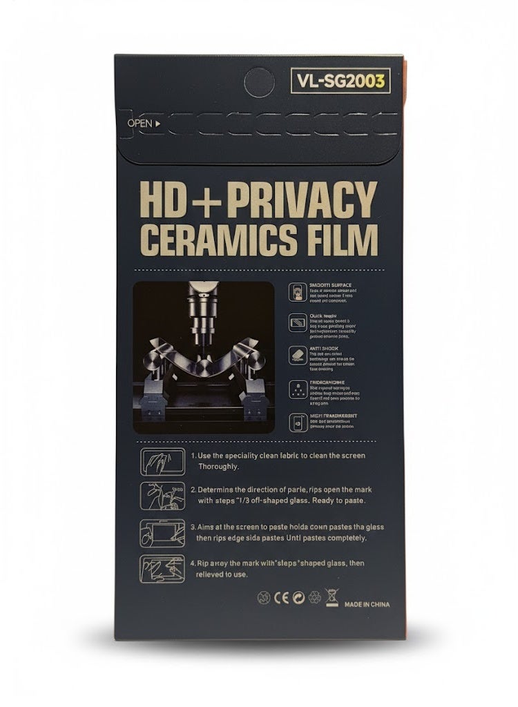 VOLT iPhone 14 Pro Max A tempered glass privacy screen protector made of matte ceramic - Image 2