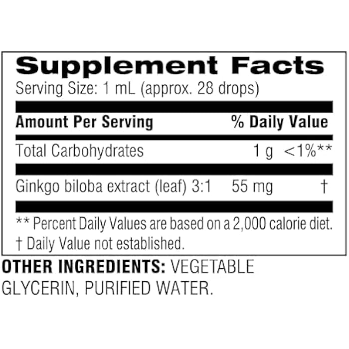 Botanic Choice Ginkgo Biloba Leaf Liquid Extract – Alcohol Free, Gluten Free, Fast Acting Supplement Drops – Easy to Use Dropper 1 Fluid Ounce - Image 4