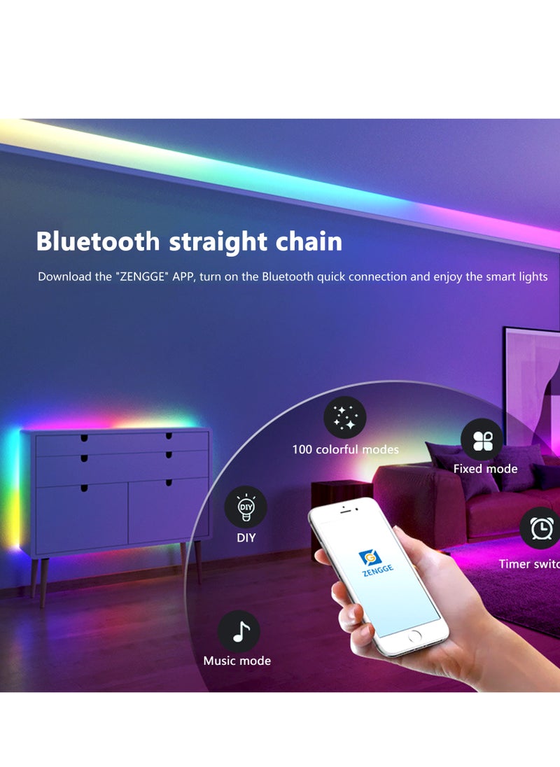 SIRKOLR SIRKOLR Smart LED Strip Light,Energy-saving atmosphere light,Waterproof,High Brightness,Cuttable, APP Control and WiFi Music Sync,Suitable for Gaming Room DIY Lights Decor (RGB 1M)  - Image 4