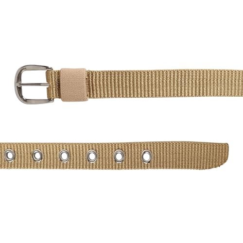 Zacharias Boy's Nylon Belt for kids knb-01 (4-10 Years) (Beige_Pack of 1) - Image 4
