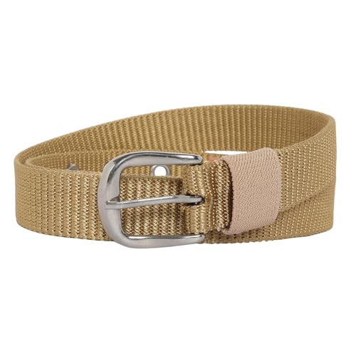 Zacharias Boy's Nylon Belt for kids knb-01 (4-10 Years) (Beige_Pack of 1) - Image 2