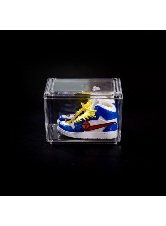 Creative Diy Model Desktop Decoration For Boys And Girls Birthday Gift Trendy Mini AJ Sneakers Shoes Wall-Color:1 Doraemon (blue) - Image 1