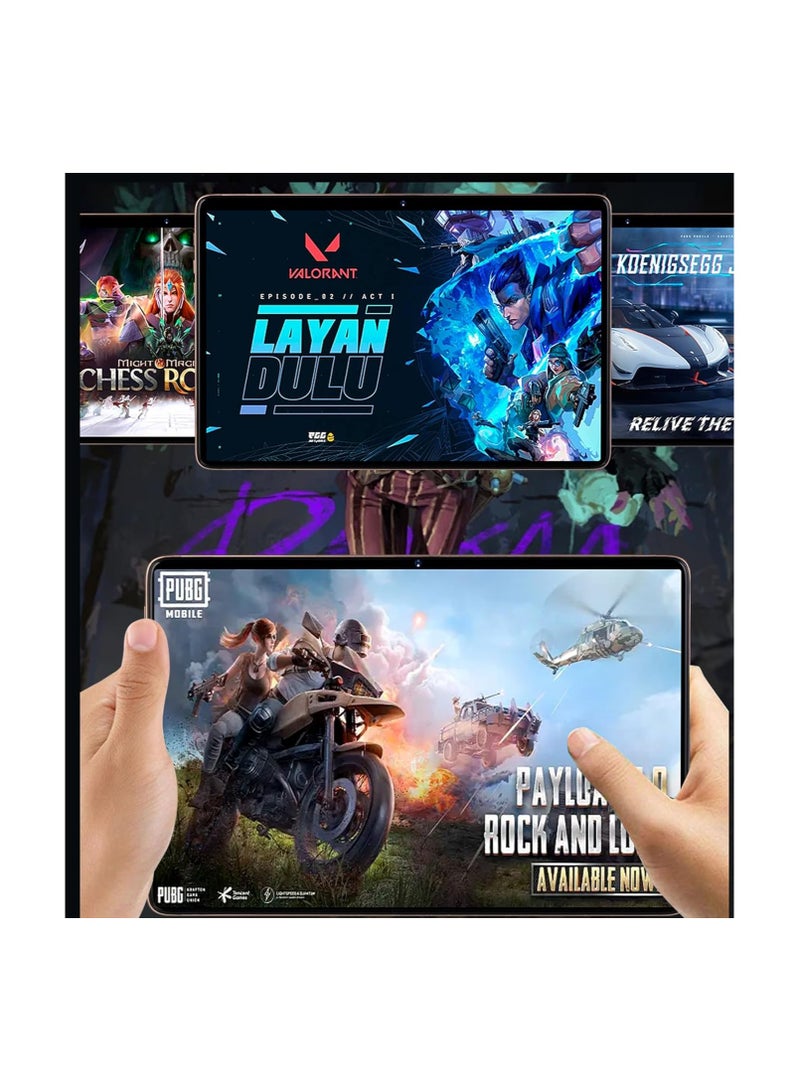 اكس برايم جهاز لوحي ذكي X-Prime A15 Max بشاشة عالية الدقة مقاس 10.1 بوصة، يعمل بنظام Android 13، مع لوحة مفاتيح وماوس وشريحتي اتصال وشبكة 5G وواي فاي وذاكرة وصول عشوائي (RAM) سعة 8 جيجابايت وذاكرة قراءة فقط (ROM) سعة 256 جيجابايت وكاميرا مزدوجة ودعم Google Meet وZoom (ذهبي) - Image 4