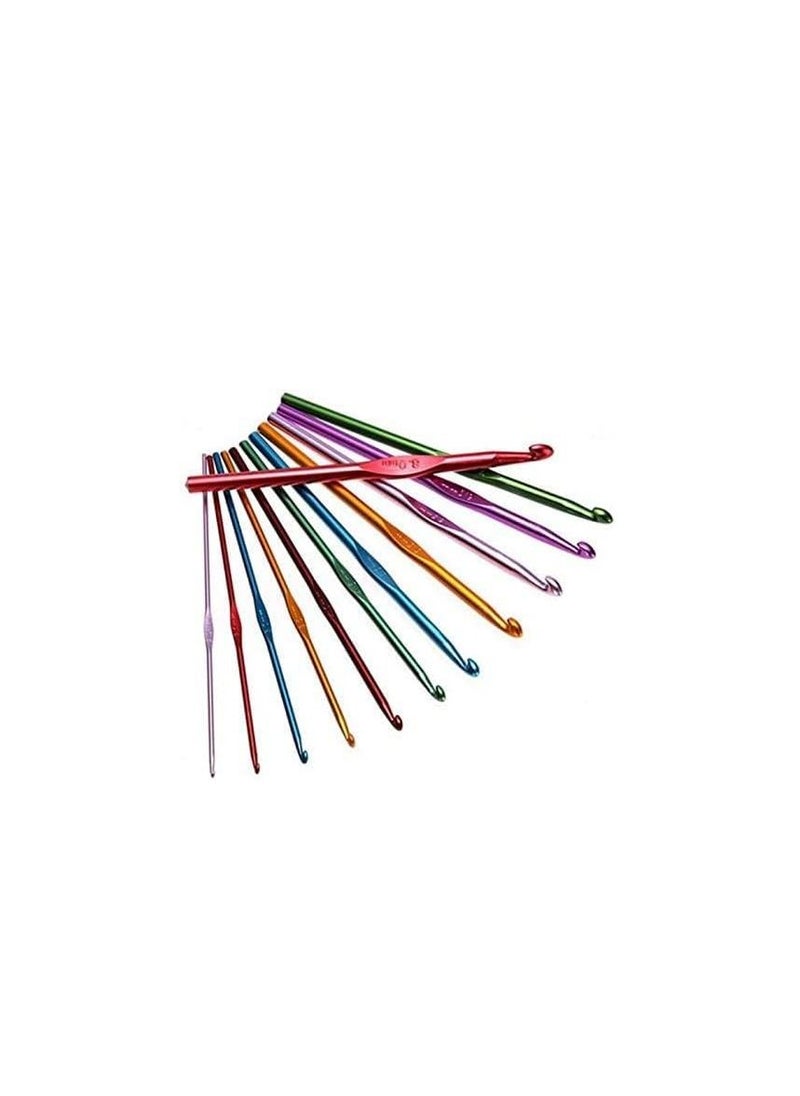 BLOOMING TIME - Set Of 22Pcs Crochet And Knitting Hooks Needles With Pouch Multicolour - Image 1