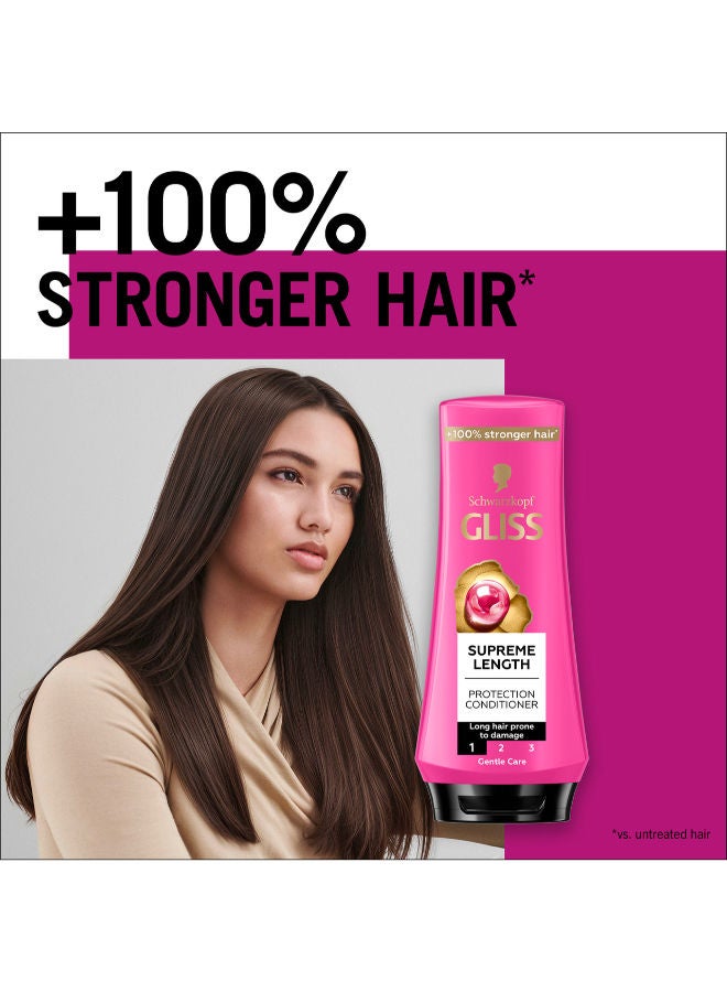 Schwarzkopf Gliss Conditioner Supreme Length 360ml - Image 5