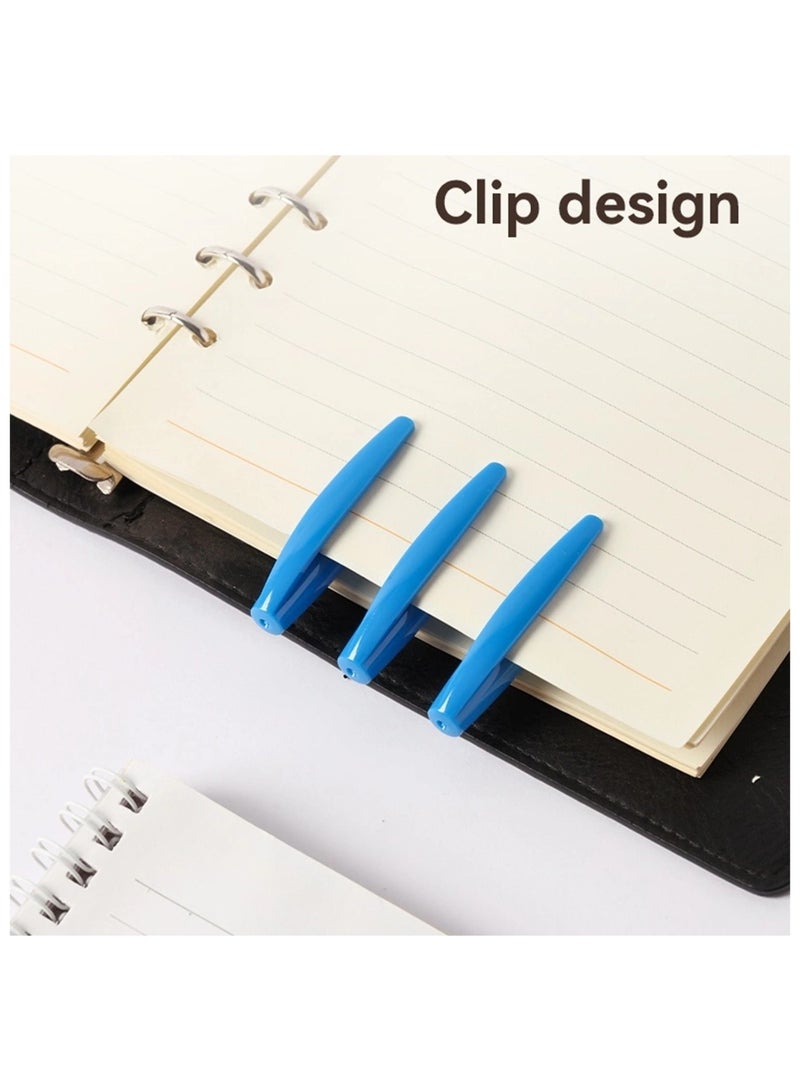Deli 12-Piece Q130 Ballpoint Pen 0.7mm Tip With Soft Grip Blue Ink - Image 4