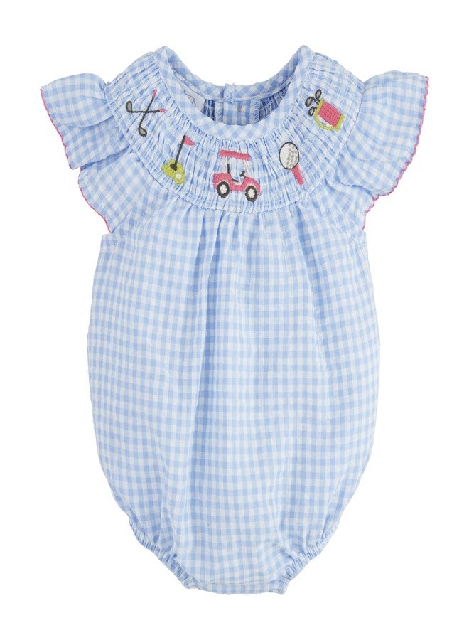 Mud Pie Children's Smocked Golf Bubble; 6-9M